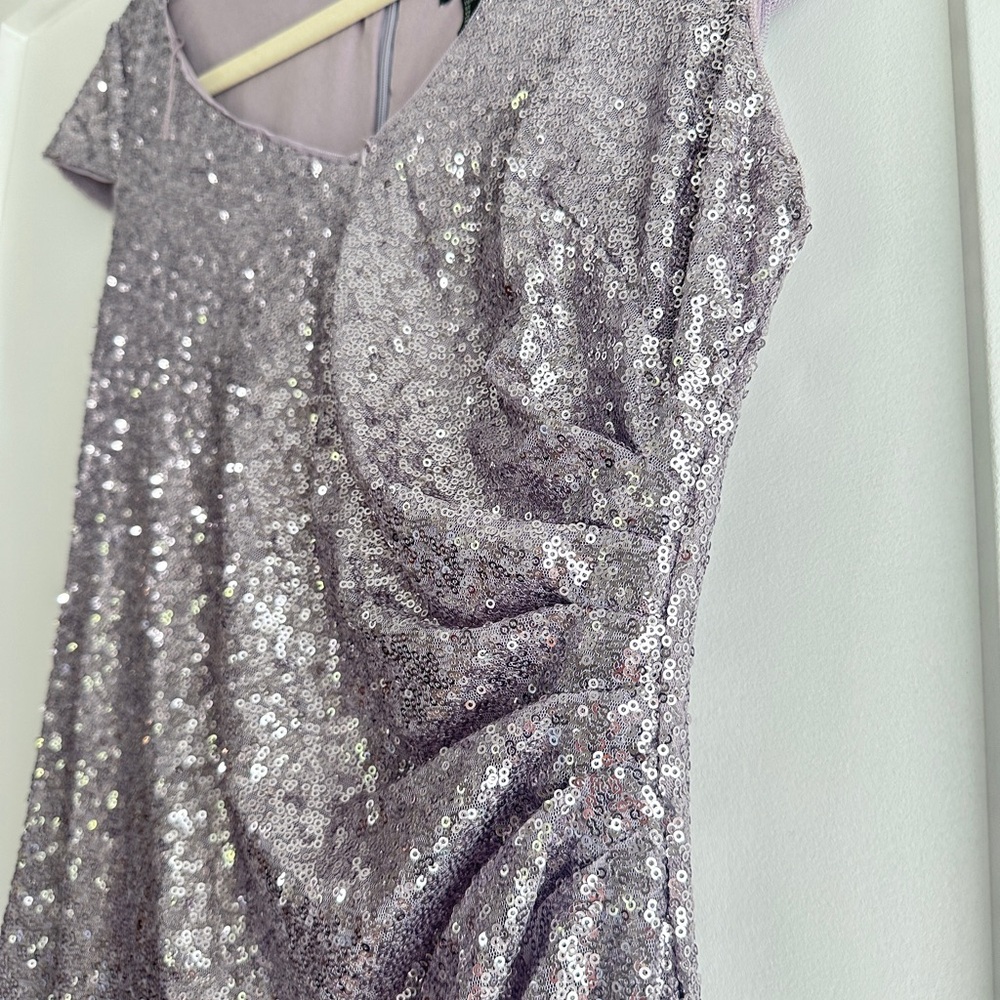 Purple Adrianna Papell size 2 sequin dress.